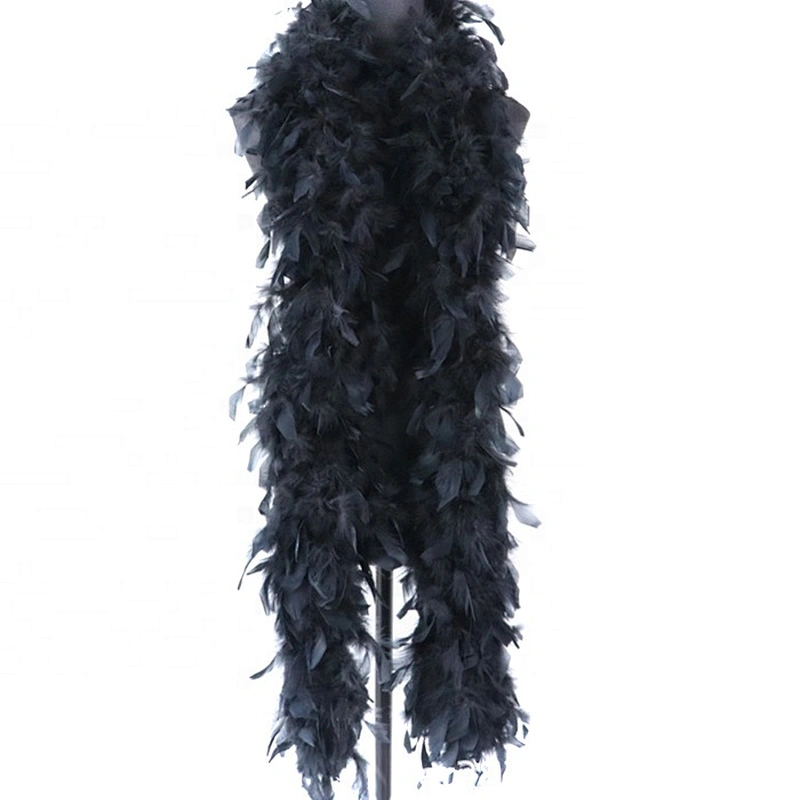 Custom 90gram Thick Turkey Feather Boa Chandelle Boas for Party Decoration
