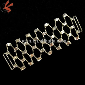 BIKINI CRYSTAL RHINESTONE GOLD CONNECTOR STUNNING ON STAGE