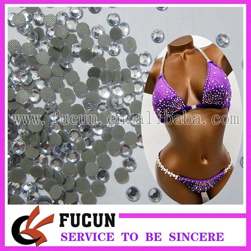 10 gross (1440 pcs) Crystal Clear Hot-Fix Glass Rhinestones ss20, 5mm Clear Hotfix Rhinestones