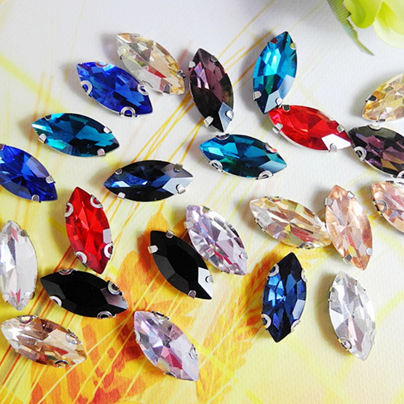 Factory wholesale fancy glass stone chaton montee beads with claw settings