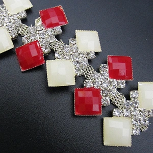 charming rhinestone trim for wedding dress rhinestone cup chain trimming