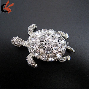 crystal rhinestone sea turtle brooch for decoration