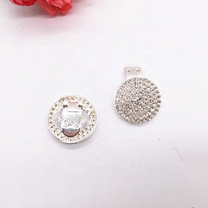 Cheap Price Custom Silver Shoes Accessories Rhinestone Shoe Buckle Guangzhou Factory