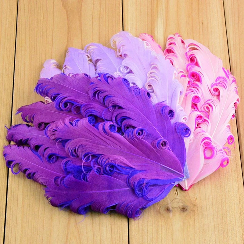 2019 hair accessories curly goose feather pads for  kids