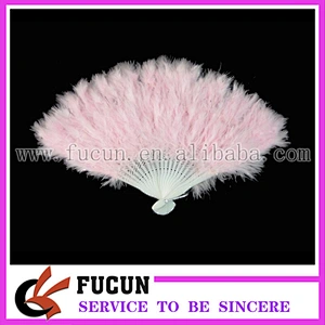 Soft Fluffy Lady Burlesque Wedding Hand Fancy Dress Costume Dance Feather Fan