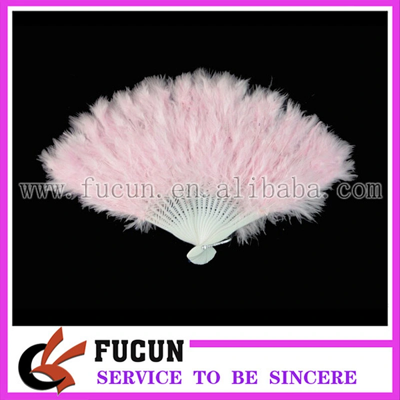 Soft Fluffy Lady Burlesque Wedding Hand Fancy Dress Costume Dance Feather Fan