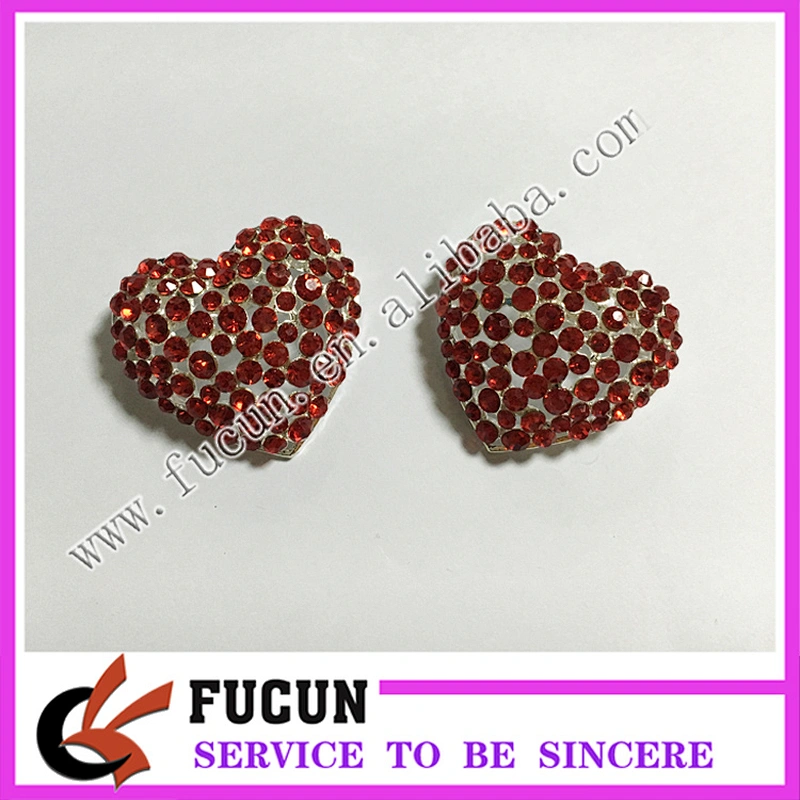 Manufacturer Wholesale Alloy Bulk wedding bridal rhinestone heart shape brooch