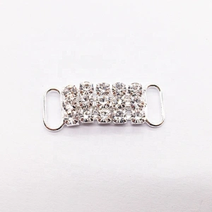 Cheap Bulk Bikini Accessories Factory rhinestone swimwear bra buckle bikini connectors