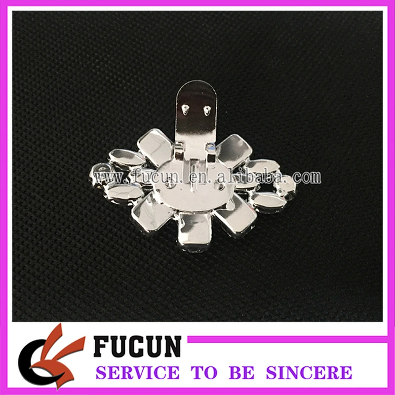 Rhombus Snowflake Rhinestone Shoe Buckles Snap On Bridal Shoe Clips Pair Decoration
