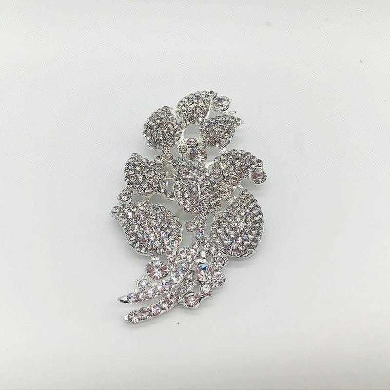 Customized Crystal Rhinestones Wedding Celebration Brooch