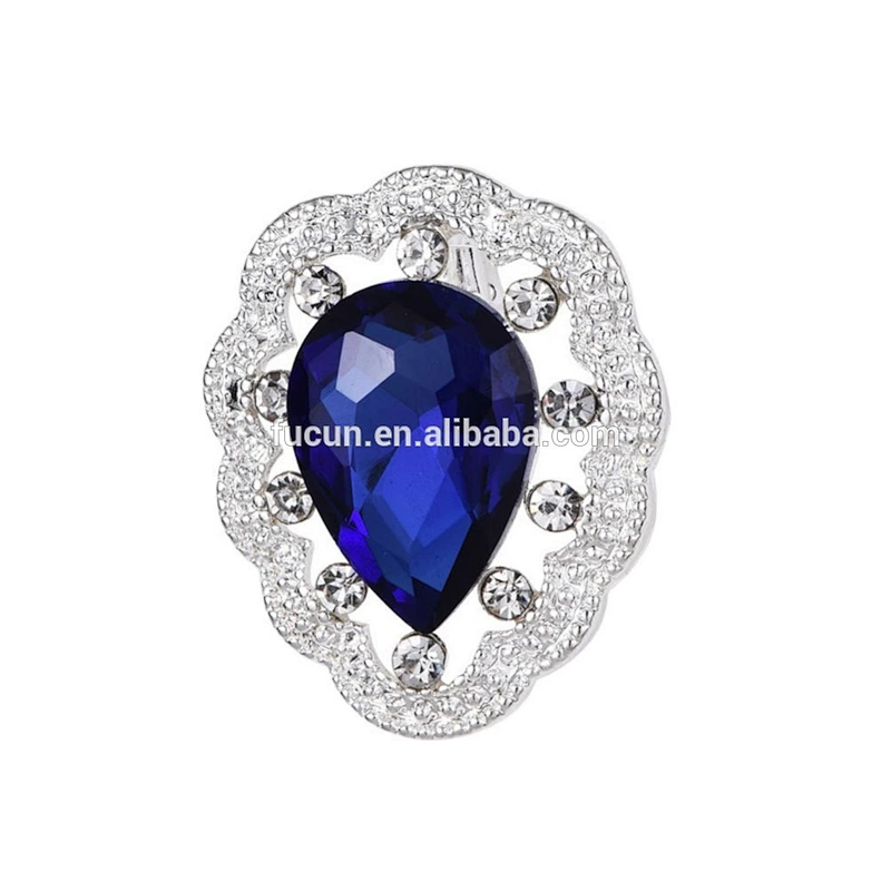 Fashion Jewelry Imitation teardrop style Bridal Wedding Bouquet Brooch Pin