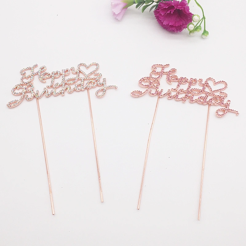 birthday party supplies new arrivals designs interweaving letters happy birthday cake topper