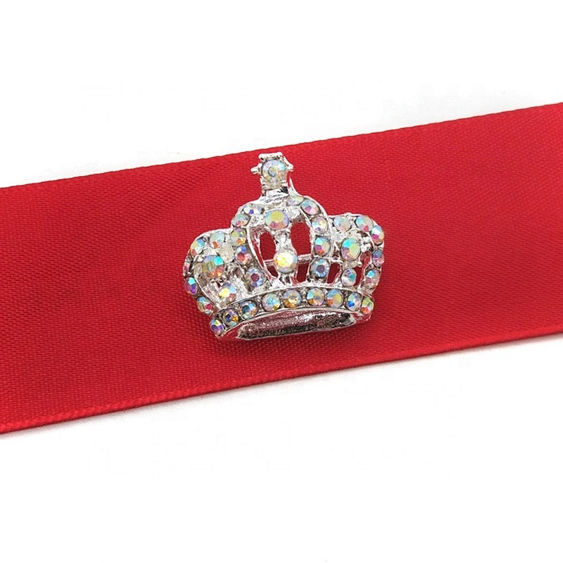 wholesale small AB clear rhinestone carriage diamond crown buckles for wedding invitations card decoration