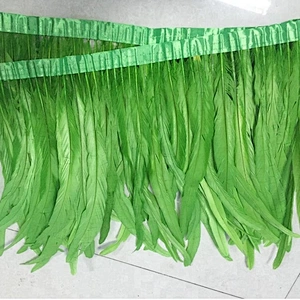 Hot Sale Handmade Cheap Cock Tail Feather Trims DIY Colorful Rooster Feathers Trimming for Masquerade Decoration Party Dress