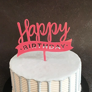 Birthday party favors gifts colors acrylic cake topper for cake decoration