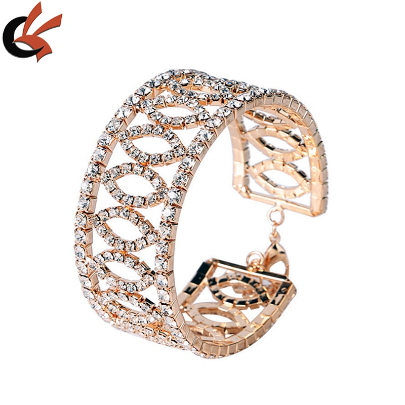Wholesale Hollow Out Marquise Crystal Rhinestone Bracelet