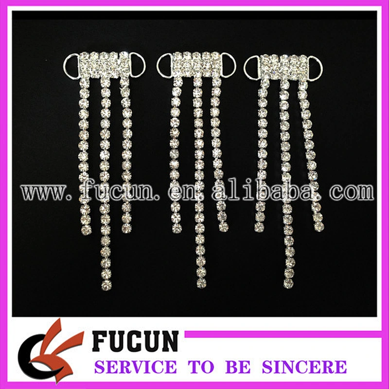 CRYSTAL RHINESTONE BIKINI CONNECTORS /BUCKLES METAL CHAIN FOR NPC BIKINI SUIT
