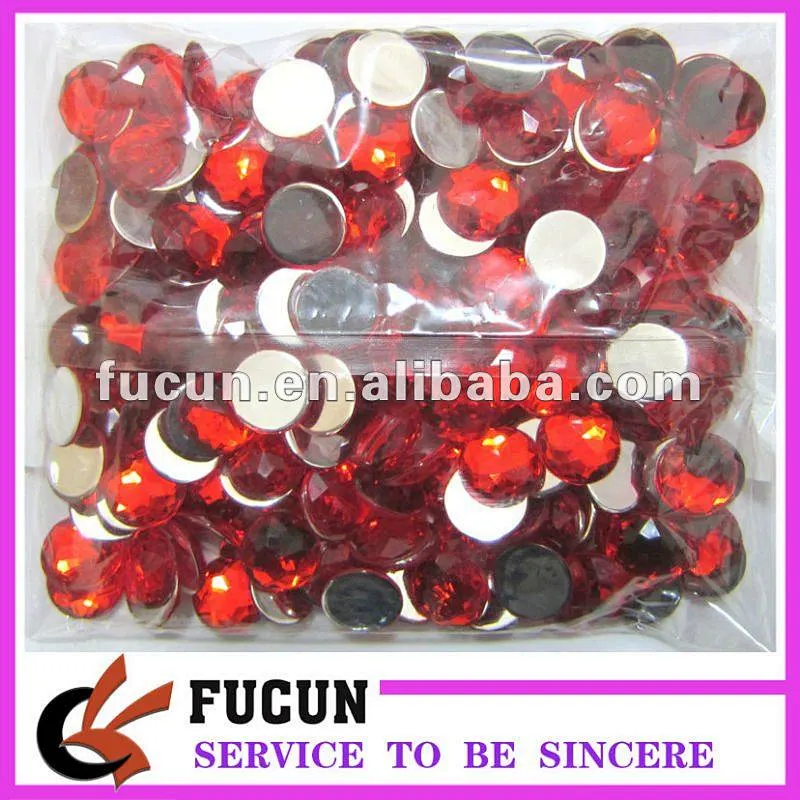 High Quality red large acrylic diamond gem