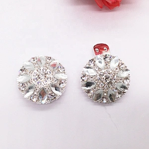 Female Shoe Buckle Metal Rhinestone Fitting Part Shoe Clip Upper Buckle For Decoration