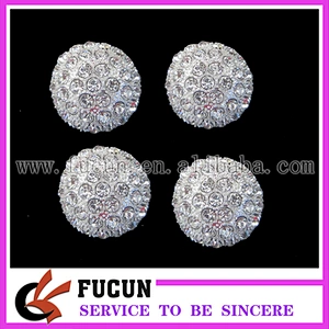 round rhinestone brooch for bouquet