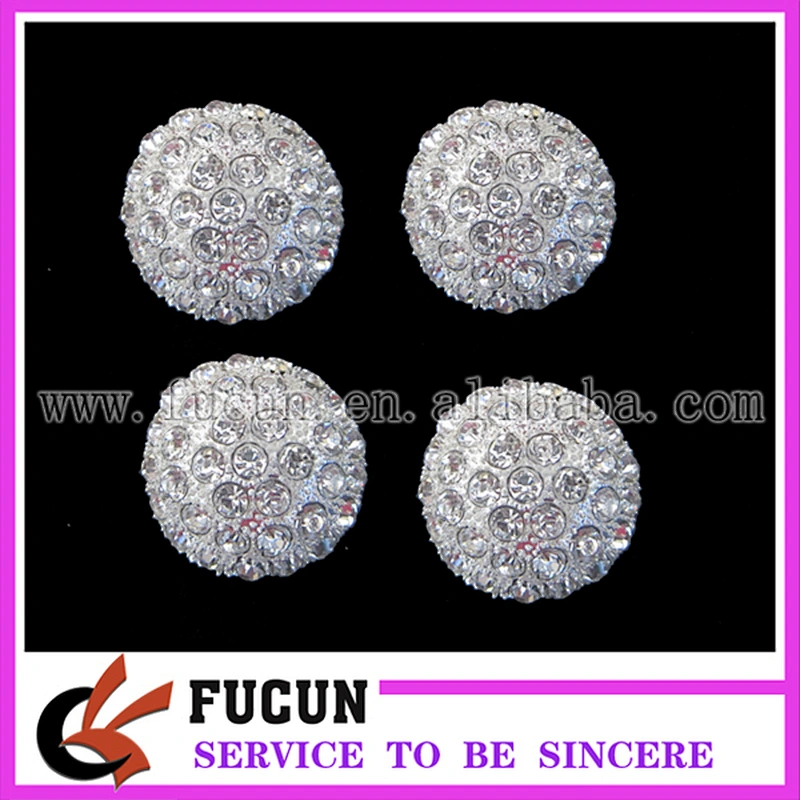 round rhinestone brooch for bouquet