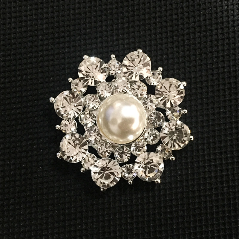 Fashion Beaded Shoe Clip Buckle Crystal Rhinestone Pearl Shoe Accessories Decoration