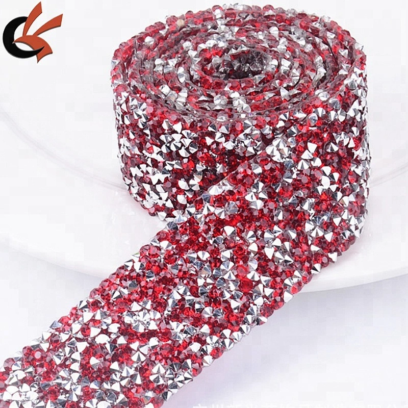 Iron On Rhinestone Chain Trimming rhinestone appliques Garment Accessories