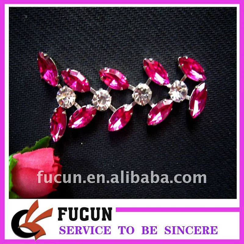 fashion flower rhinestone trimming for dress