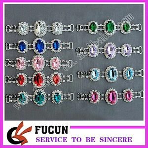 Crystal Headband Connector Slider Strap rhinestone Connector