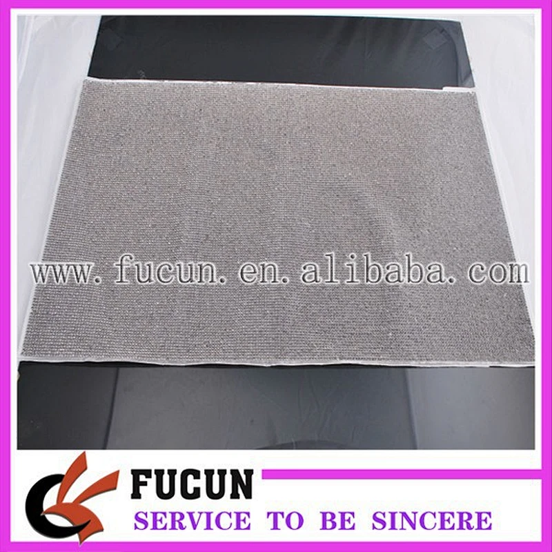 hot fix brass rhinestone mesh for garment