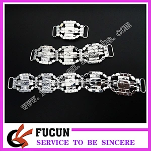 2018 fashion AB clear rhinestone bikini connector for Swimwear Metal Accessories
