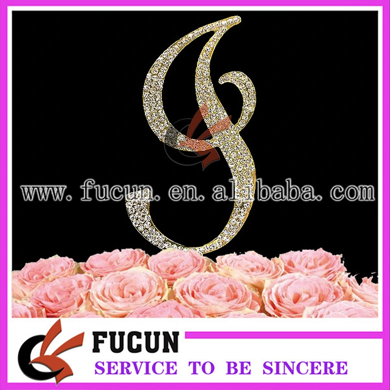 Hot Sale Frozen Wedding Favors Rhinestone Cake Toppers For Wedding Decoration