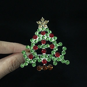 Fashion Decorative Blingbling Jewelry Christmas Tree Napkin Ring for Christmas