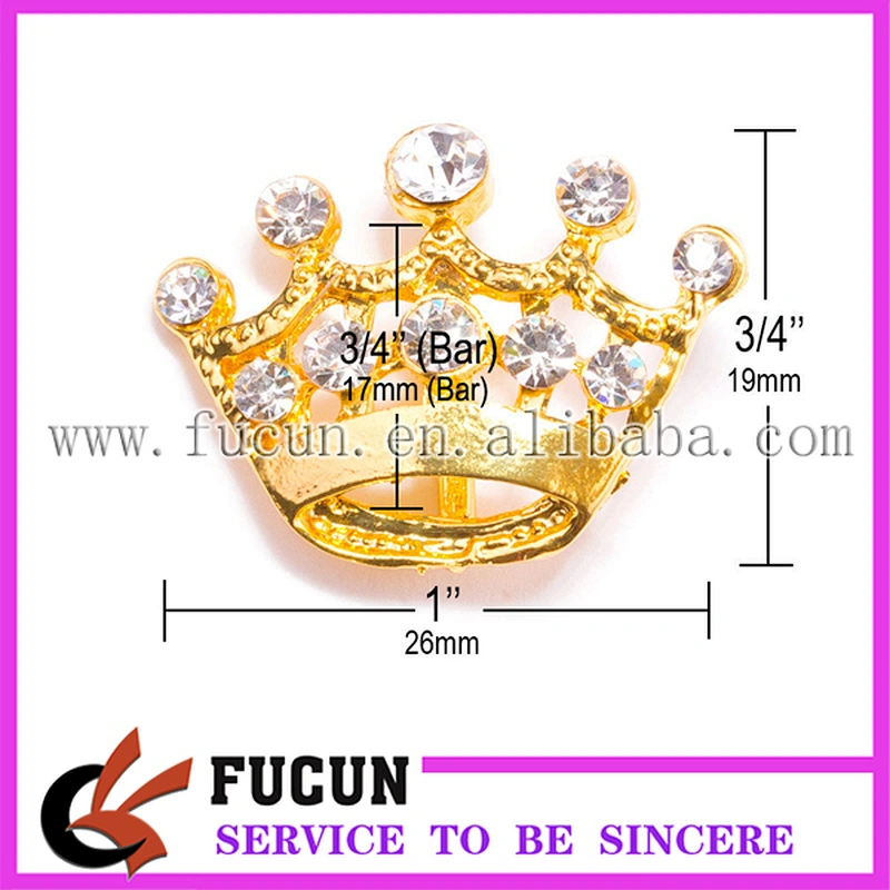 Wholesale Small Rhinestone Crown Buckles for Wedding Invitations