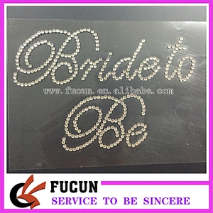 Customized wedding clear rhinestone bridal sticker