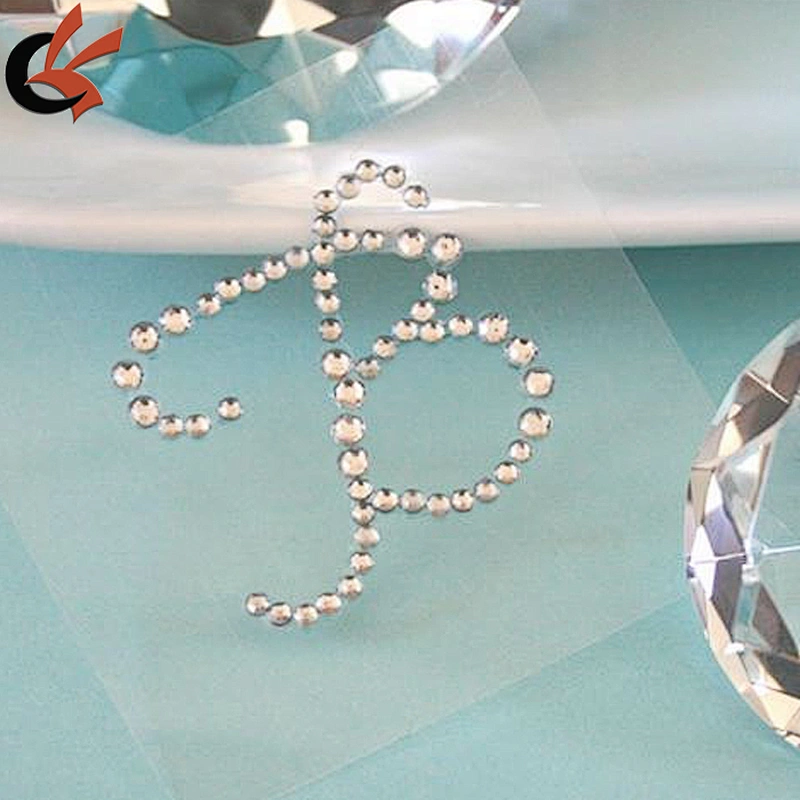 hot sale letter rhinestone sticker for shoe ,car decoration