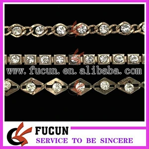 rhinestone alloy trims rhinestone trimming rhinestone beaded trims