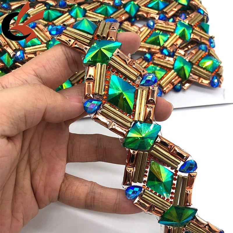 Shoes Garment Decoration New Hotfix Rhinestone tape Trim Crystal Mesh Strass Chain