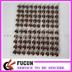 Fashion design acrylic rhinestone sticker pearl agate crystals gems sticker