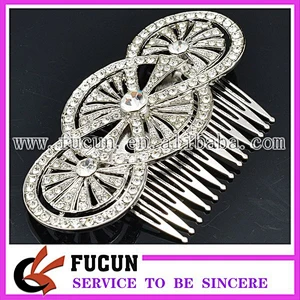 Gorgeous clear crystal hair comb for bridal bridesmaid