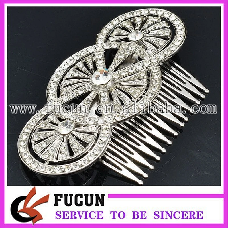 Gorgeous clear crystal hair comb for bridal bridesmaid