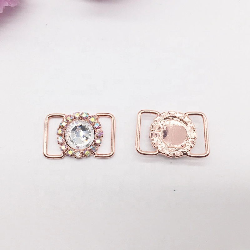 delicate little bikini competition suits rhinestone buckle connector for women swimwear