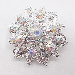 Custom Men Brooch Pin Manufacturer Rhinestone Decoration Jewelry Brooch For Garment