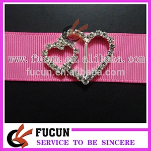 Customized wedding mini buckles/ small ribbon rhinestone buckles