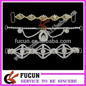 new style reinforced rhinestone connector children swimwear kids