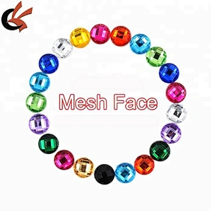 Custom Round Sew On Assorted color Loose Acrylic Rhinestone