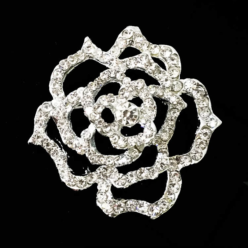 rhinestone mental lapel pearl brooch pin for wedding invitation