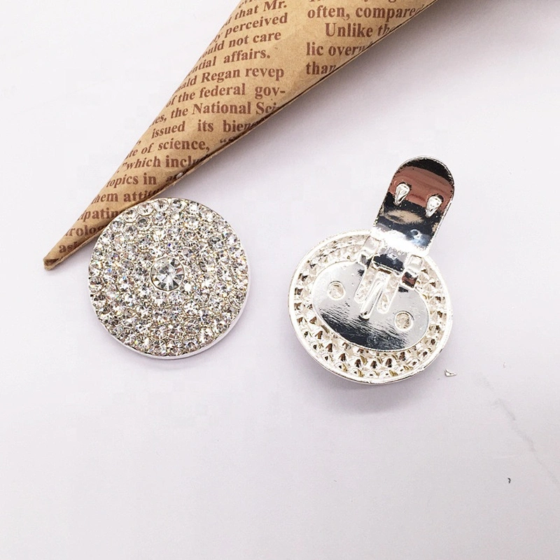 Cheap Price Custom Silver Shoes Accessories Rhinestone Shoe Buckle Guangzhou Factory