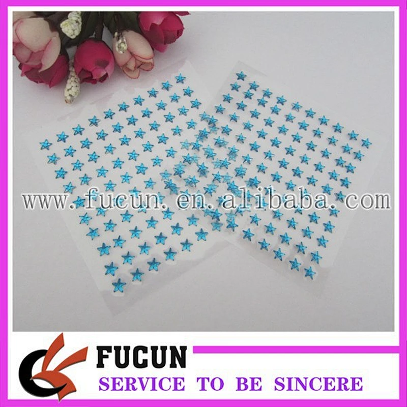NEW design Self Adhesive Mix DIAMANTE Rhinestone Sticker star Crystals sticker