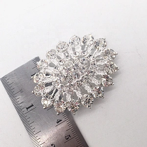 Hot sale clear diamante rhinestone clothing accessories brooch pins